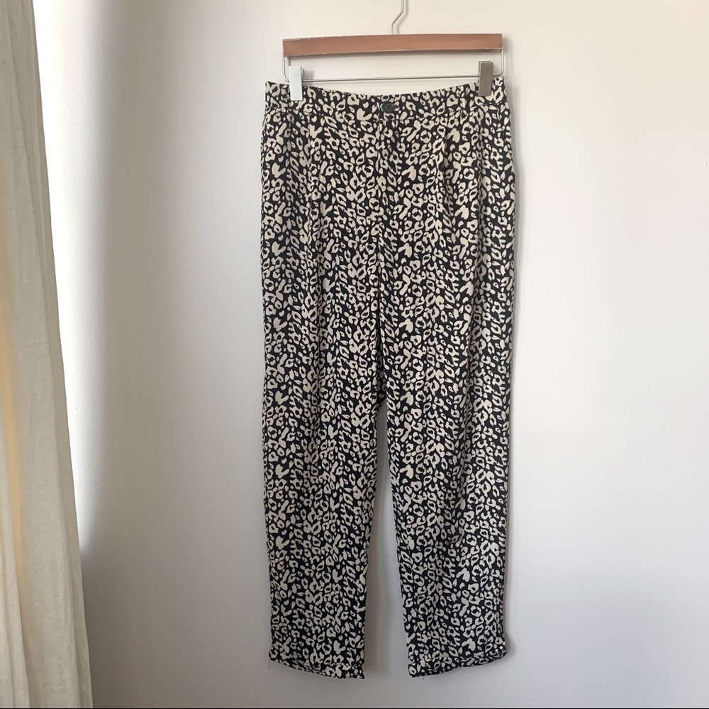 Leopard print dress pant